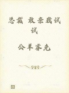 总裁 敢亲我试试